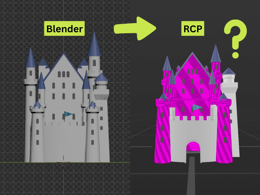 模型導入後，呈現亮粉紅色是怎麼回事？