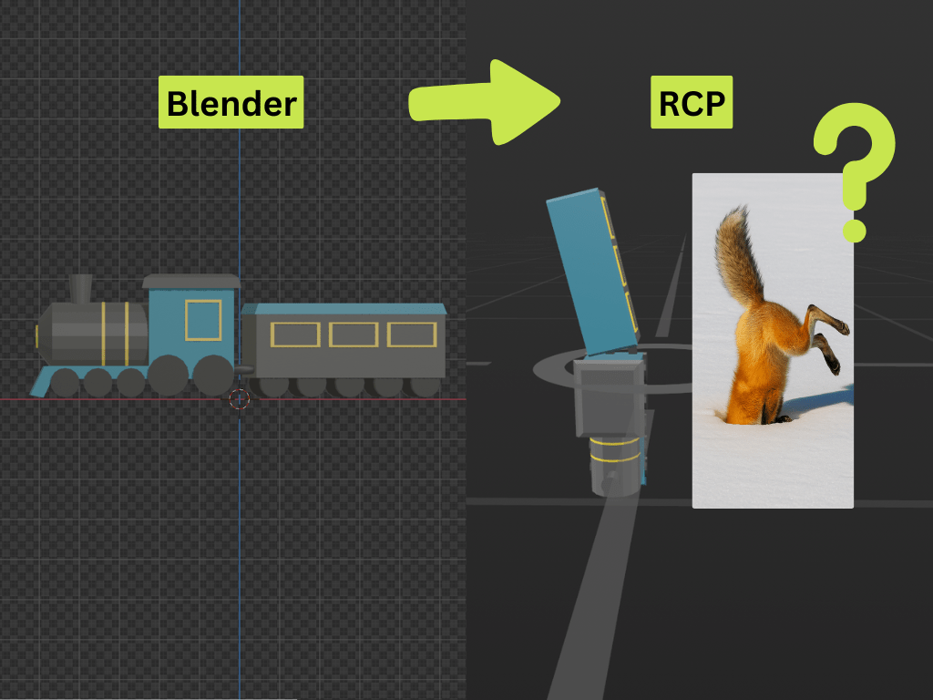 模型導入後，整個東倒西歪？如何讓模型導入 RCP 就是正確方向